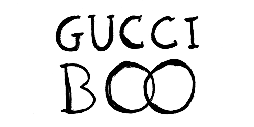 gucci ghost logo